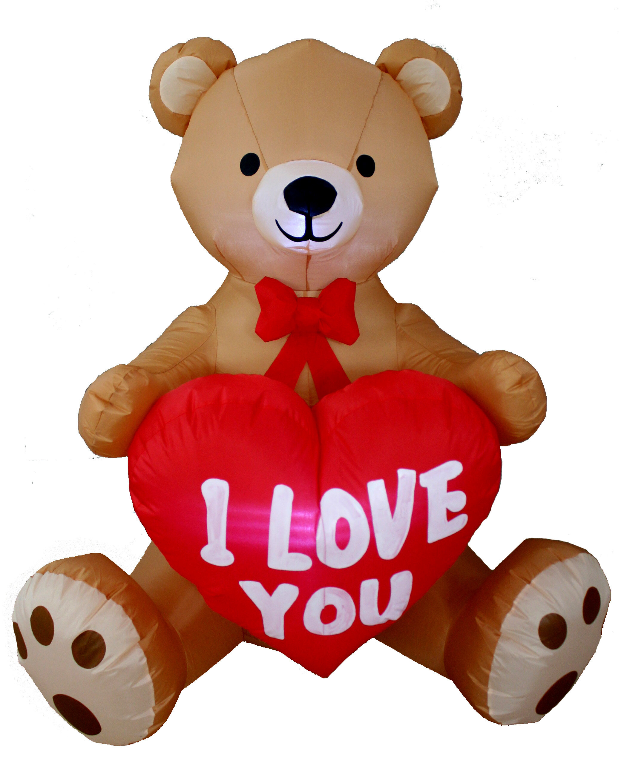 Deals 6 FT Valentines Day Inflatable Teddy Bear Holding Heart, Lighted LED Lights